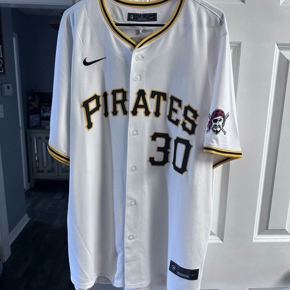 NWT Nike XL Authentic Paul Skenes White Button Up Pittsburgh Pirates MSRP $175 - Picture 1 of 6
